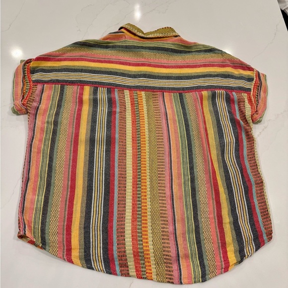 VICI Collection Camille Striped Woven Button Down Top Multicolor - Picture 14 of 14